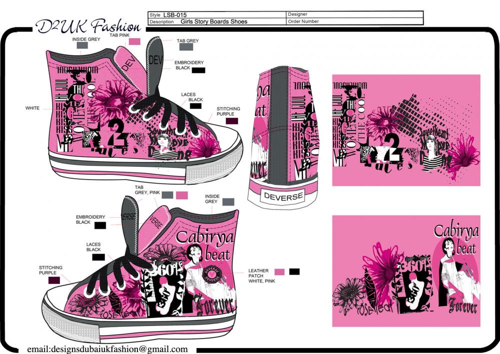 GIRLS STORY BOARD SHOES 1-